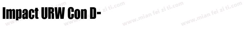 Impact URW Con D字体转换